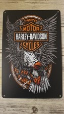 Targa Decorativa Harley - Davidson In Metallo