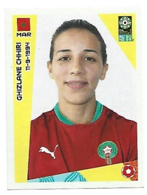Ghizlane Chhiri Panini 2023 FIFA Womans World Cup Soccer Sticker #534 Morocco