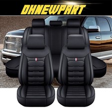 For Ford Mustang Car Seat Covers Leather Full Set Cushion Pad Mat -5 Seats