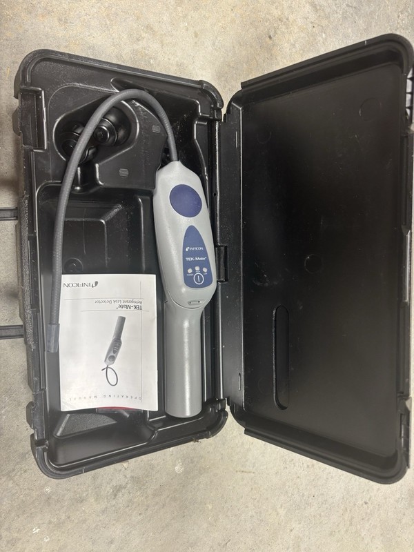 INFICON TEK-Mate Refrigerant Leak Detector with Case and Manual