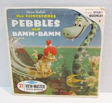 THE FLINTSTONES 1960's PEBBLES and BAMM-BAMM VIEW-MASTER PACKET B 520 COMPLETE