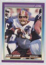 1990 Score Russ Grimm #205 HOF 00ah