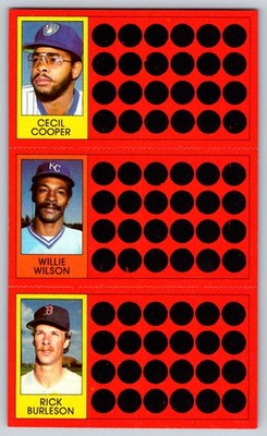 Eddie Murray / Rick Manning / Rick Burleson 1981 Topps Scratch-Offs 9 / 19 / 37