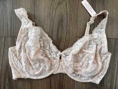 Victoria's Secret Bra Body Victoria Unlined Demi Fabulous Full Cup Nude Lace 42G | eBay