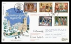 DR WHO 1986 GB FDC CHRISTMAS RAF FLIGHT TO BIGGIN HILL SIGNED R56686