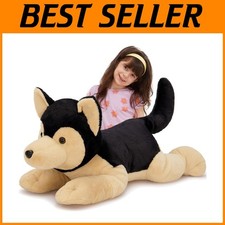 Giant German Shepherd Dog Plush 32" - Soft Stuffed Animal