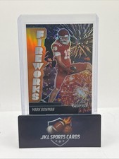 2025 Panini Prizm Black Mark Bowman RC Rookie Orange Parallel /49 Fireworks