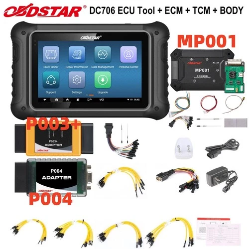 OBDSTAR DC706 Full Version E/CU Tool +ECM +TCM +BODY Plus MP001 Kit & P003+ Kit