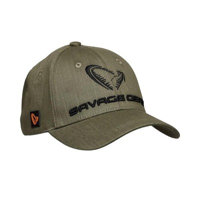 Savage Gear Catch Cap Onesize Olive Green Melange Kappe Anglerkappe Mütze