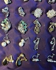 24 Signed Vintage Clip-On & Screw-Back Earrings Coro Sarah Trifari CHAREL Kramer — photo 3