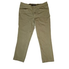 Banana Republic Olive Green Straight Leg Ankle Chino Pants Womens Size 6 Stretch