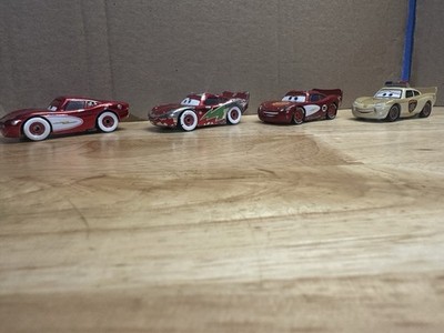 Disney Pixar Cars Whitewalls Tar Splatter Cruisin Deputy McQueen Lot 4 Rare Used