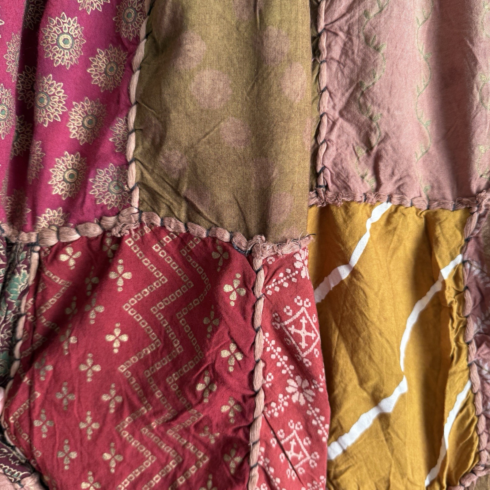 Handmade Patchwork Boho Maxi Skirt Unbranded Whim… - image 10