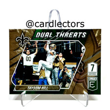 2021 Panini Donruss Elite TAYSOM HILL Dual Threats #DT1 Green New Orleans SAINTS