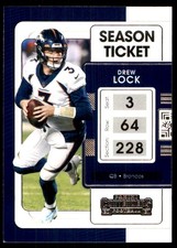 Drew Lock 2021 Panini Contenders #28 Broncos NFL READ FREE SHIPPING AutographDen