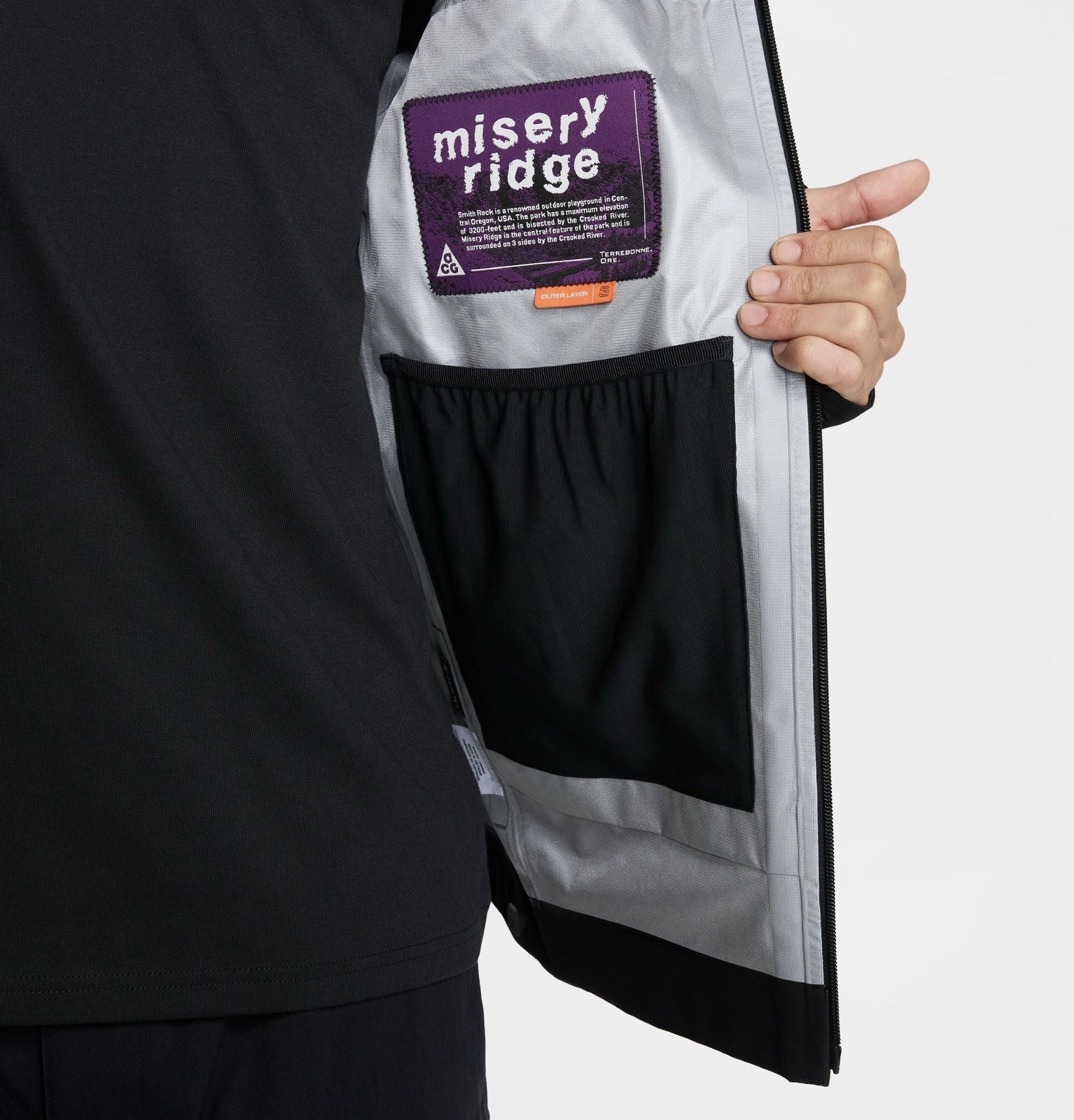Sz XL - Nike ACG Unisex Misery Ridge Storm-FIT ADV GORE-TEX Jacket, Black image 6