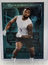 2023 Skybox Metal Universe Champions - Kayshon Boutte #069 Aqua (RC)