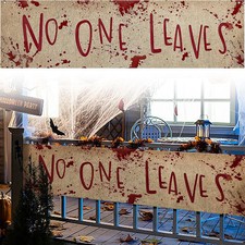 71" x 20" Halloween Bloody Banner, Extra Large Halloween Yard Sign Banner