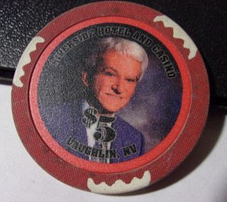 LAUGHLIN'S RIVERSIDE RESORT CASINO $5 casino gaming poker chip Laughlin NV