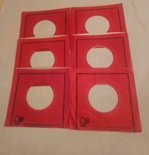45 RPM 7" RECORD SLEEVES CO. SLEEVE 6 PACK SEE PHOTOS Bell Records SLV304