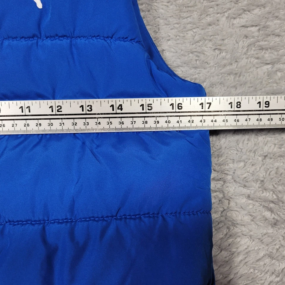 Puma Niños Chaleco Puffer Azul Cremallera Completa Chaqueta Sin Mangas Talla M 10/12 Foto 3 de 4