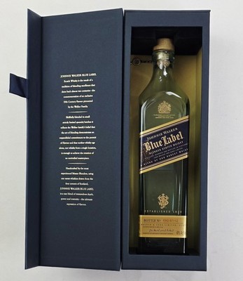 Johnnie Walker Limited Edition #FH2 67112 Blue Label Empty 750 ML Bottle W/ Box