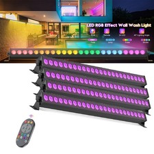 150W 24LED Wall Wash Light DMX RGBW 4 in 1 Beam Strobe DJ Disco Bar KTV Remote
