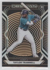 2021 Panini Chronicles Obsidian Electric Etch Orange 20/28 Taylor Trammell 0c2