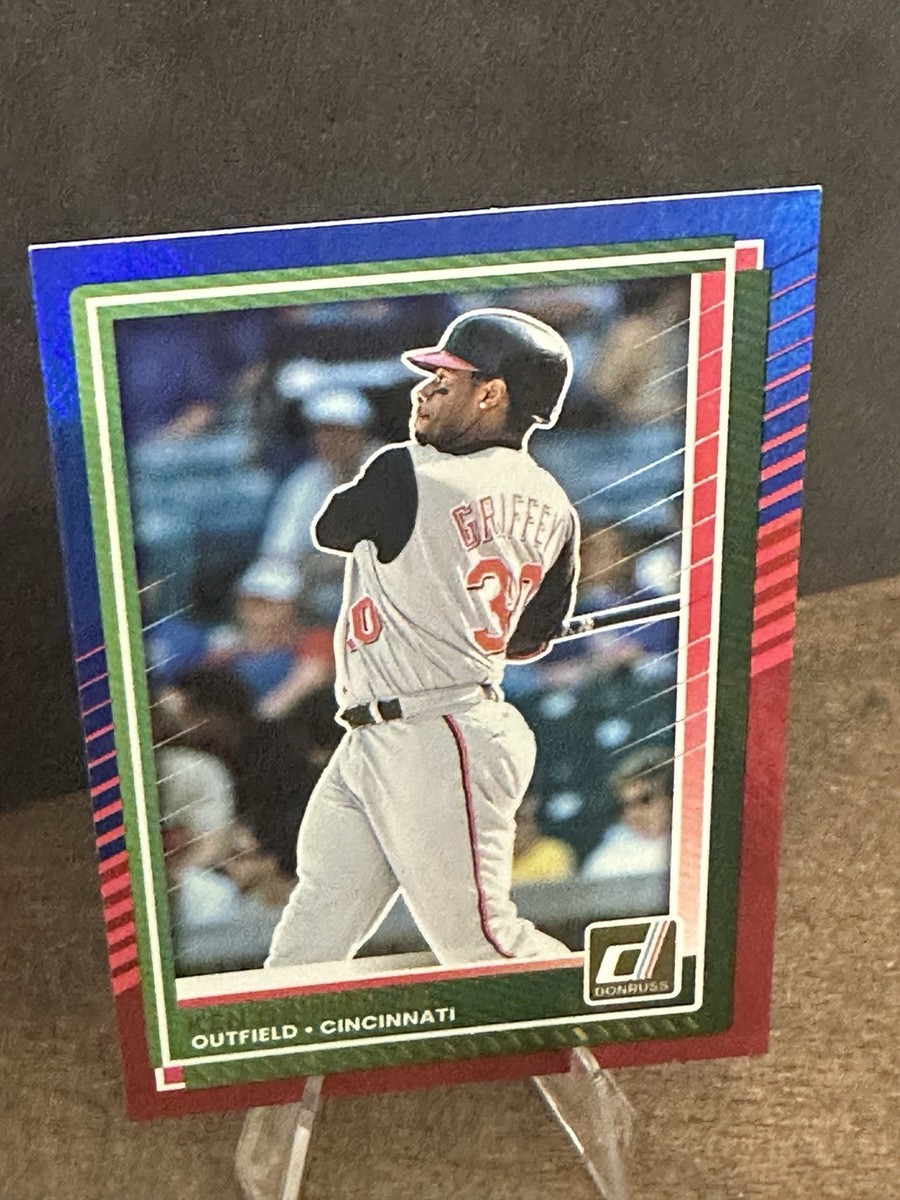 2025 Panini Donruss Ken Griffey Jr Red Blue Foil Insert Holo #24