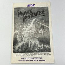 Vintage 1986 Epyx The Movie Monster Game Inst...