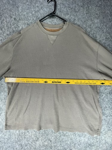Wrangler Timber Creek Thermal Waffle Brown Ultimate Shirt - Picture 4 of 5