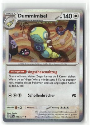 Pokemon Prismatic Evolutions Dummimisel #080/131 Rare Holo DE