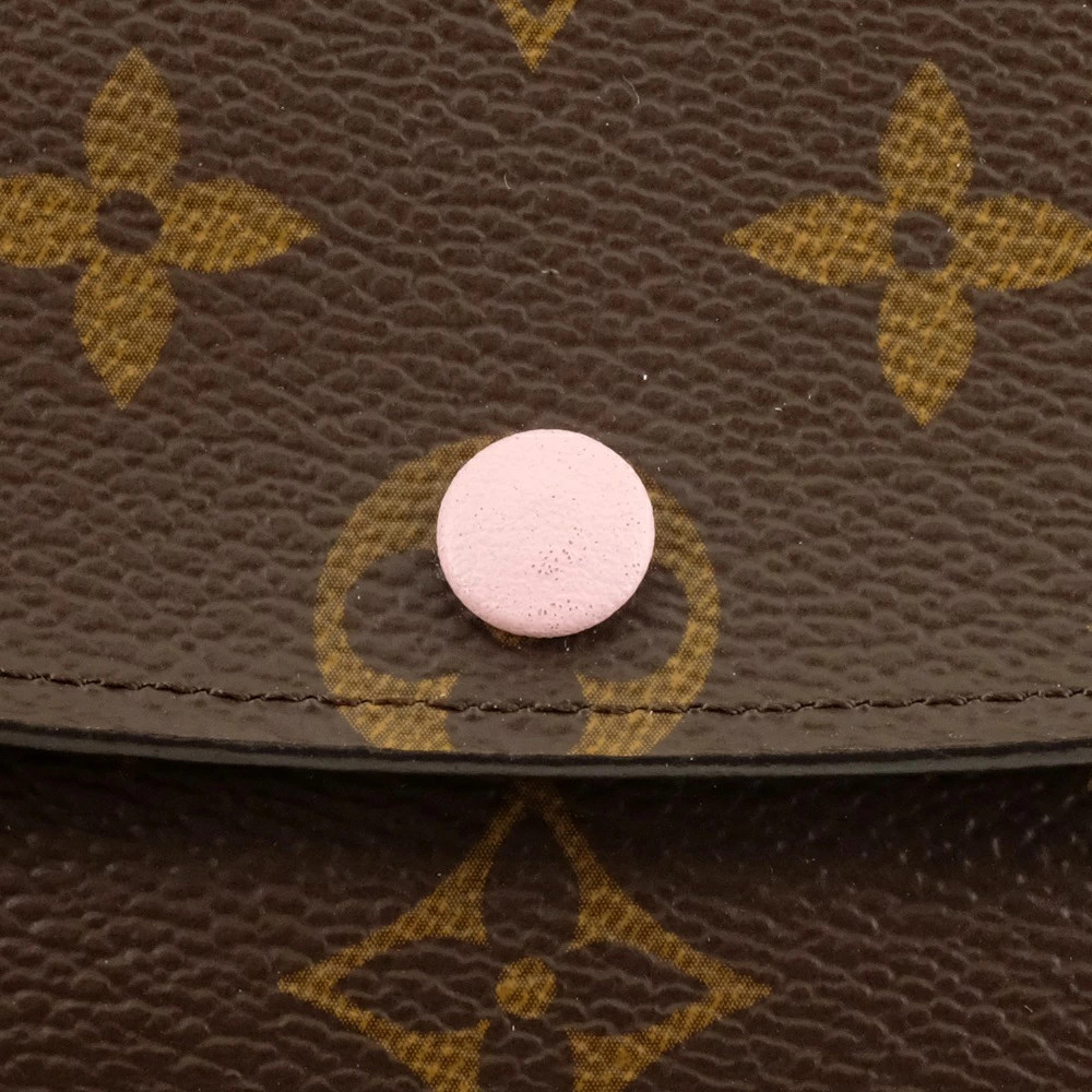 Louis Vuitton Emily Wallet Monogram Rose Ballerine Coin Purse Used thumbnail 6