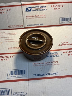 pearsons of chesterfield 1810, Made In England. Crock With Lid. Brown