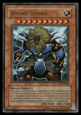 #ad Yugioh Andro Sphinx EP1 EN002 Ultra Rare Unlimited NM $1.99