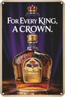Whiskey Tin Sign, Vintage Alcohol Spirits Metal Sign print, 8 x 12 Inch