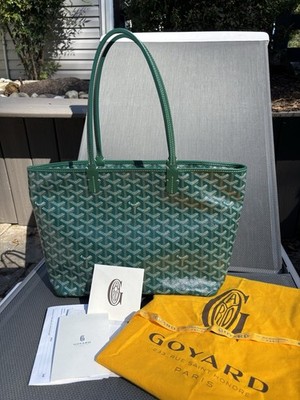 Goyard Artois PM Green Authentic Tote Bag