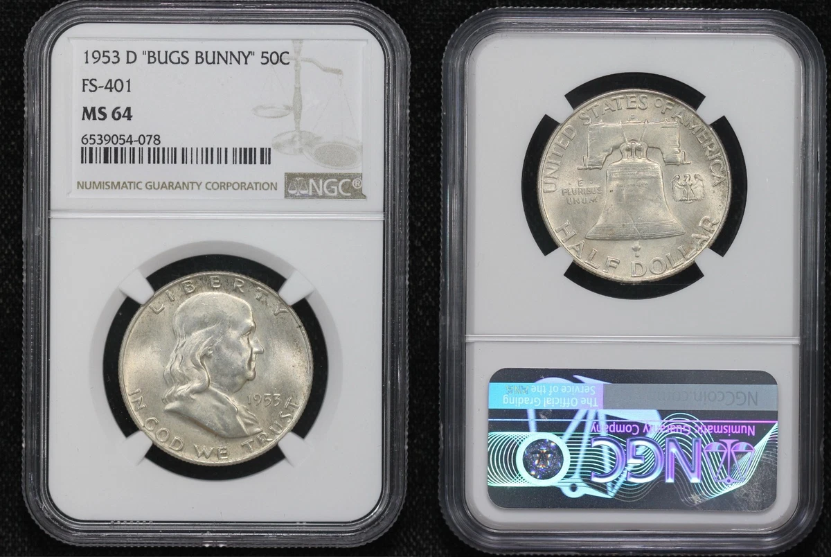 NGC 1953 Grade MS 64 Franklin Half Dollars (1948-1963) for sale | eBay