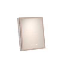 24 in. W x 30 in. H Rectangular Silver Aluminum Recessed/Surface Mount Right