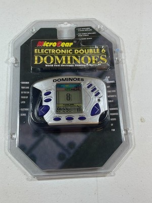 Vintage MicroGear Electronic Double 6 Dominoes Handheld Game 2003 New Sealed