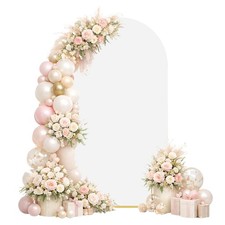 Zenioagy 6.6FT Wedding Arch Backdrop Cover for Party Birthday Deco,White