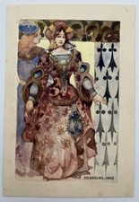 Gouache Originale - Maquette pour Chromo Chocolat Guérin Boutron - Seigneurs