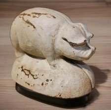 Vintage Cast Iron Pig Door Stop?  Heavy! Over 3 Ilbs. Likely From The 70s