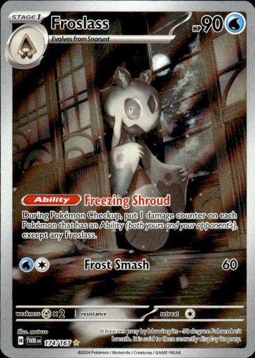 Pokemon Froslass SV06: Twilight Masquerade 174/167 Near Mint NM
