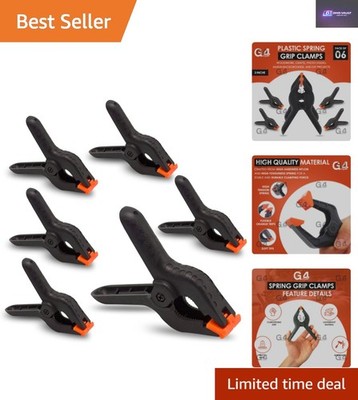 6er-Pack 3 Zoll Quick Grip Federklemmen - perfekt für Handwerk & Projekte