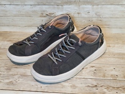 Hey Dude Karina Women s Size 9 Charcoal Gray Snake Skin