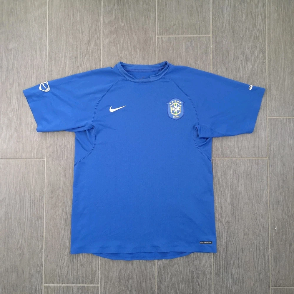 Vintage Retro 2006 WM Brasilien Trikot Größe: M Pashanim Y2K Fußball Nike Fans