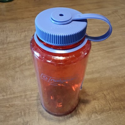 Nalgene 32 fl oz Plastic Wide Mouth Water Bottle - Marmalade Orange