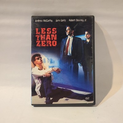 Less Than Zero DVD 1987 ROBERT DOWNEY JR ANDREW MCCARTHY JAMI GERTZ OOP W/INSERT
