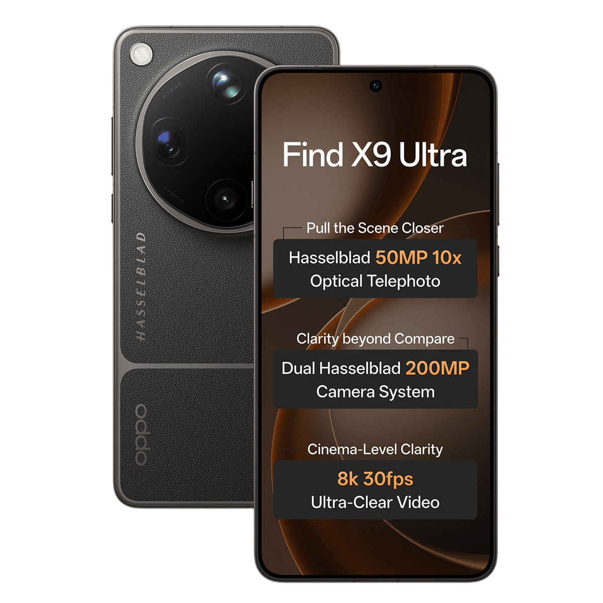 Oppo Find X9 Ultra 5G (Tundra Umber, 12GB RAM, 512GB ) eSIM NFC